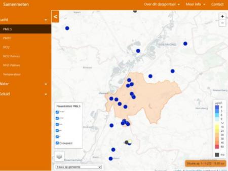 Die Samen Meten Echt-Susteren Sensoren auf dem Samen Meten Datenportal ab 1. November 2021.