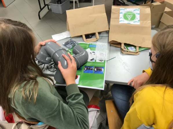 Schüler des Xaverius-Kollegs haben einen Feinstaubsensor selbst zusammengebaut. © Xavier-College